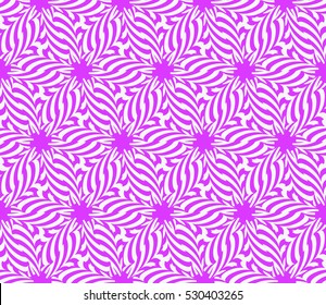 Seamless decorative geometric floral pattern. vector illustration. lilac color