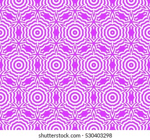Seamless decorative geometric floral pattern. vector illustration. lilac color