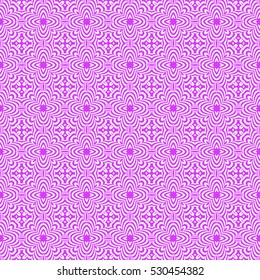 Seamless decorative geometric floral pattern. vector illustration. lilac color