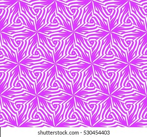 Seamless decorative geometric floral pattern. vector illustration. lilac color