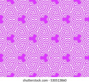 Seamless decorative geometric floral pattern. vector illustration. lilac color