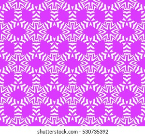 Seamless decorative geometric floral pattern. vector illustration. lilac color