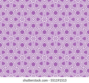 Seamless decorative geometric floral pattern. vector illustration. lilac color