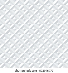 Seamless decorative geometric muted white pattern
