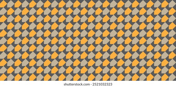 Combinação perfeita de padrão geométrico decorativo de 2 cores marrom claro e laranja. Perfeito para impressão, fundos de design, papel de parede e azulejos, embrulho para presente