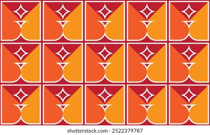 Seamless decorative geometric pattern combination of colorful shapes. Perfect for printing, design backgrounds, wallpaper and tiles, gift wrapping