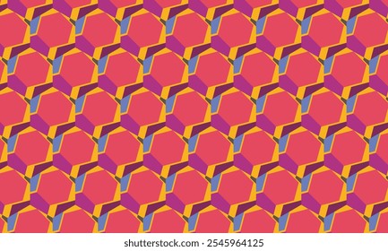 Seamless decorative geometric pattern combination of colorful shapes. Perfect for printing, design backgrounds, wallpaper and tiles, gift wrapping
