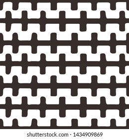 Seamless Decorative geometric pattern, pattern line, shapes, art, geometric background, mosaic pattern, graphic design Monochrome elements vector. Texture can be used for wallpaper, pattern fills,