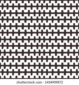 Seamless Decorative geometric pattern, pattern line, shapes, art, geometric background, mosaic pattern, graphic design Monochrome elements vector. Texture can be used for wallpaper, pattern fills,