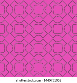 Seamless decorative geometric pattern with modern ornamnet. Vector illustration. For fashion print, interior decoration