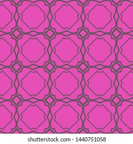 Seamless decorative geometric pattern with modern ornamnet. Vector illustration. For fashion print, interior decoration