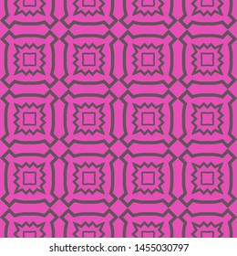 Seamless decorative geometric pattern with modern ornamnet. Vector illustration. For fashion print, interior decoration