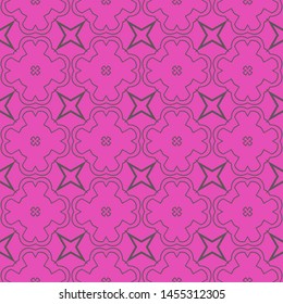 Seamless decorative geometric pattern with modern ornament. Vector illustration. For fashion print, interior decoration