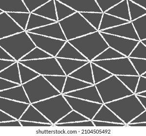 Seamless Decorative Graphic Technology Textile Pattern. Repetitive Linear Vector, Triangular Print Texture. Continuous Ornate Rhombus, Backdrop Pattern. Wave Design Texture