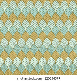 Seamless decorative hand drawn pattern with decorative cones. Endless colorful texture.Template for design textile, wrapping paper, backgrounds, package