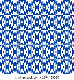Seamless decorative hand loom weaving pattern for textile and print