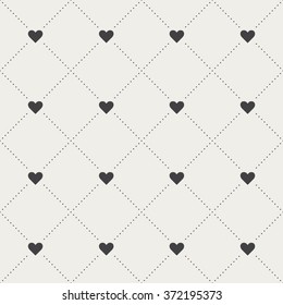 Seamless Decorative Hearts Pattern