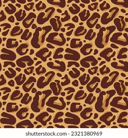 Seamless decorative leopard pattern. Leopard skin. Seamless pattern.
