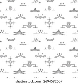 Nahtlose dekorative Linie Kunstmuster