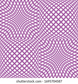 Seamless decorative meshes in purple tones for printing on fabrics, packages, shawls, scarves, hijabs.