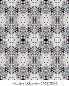 Seamless decorative mosaic pattern looks like kaleidoscope