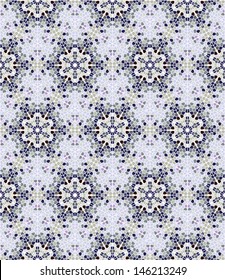 Seamless decorative mosaic pattern looks like kaleidoscope