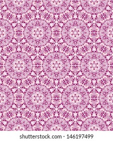 Seamless decorative mosaic pattern in pink tints