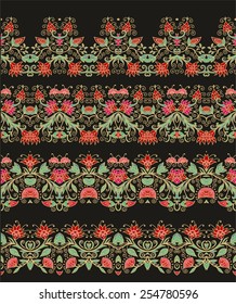 Seamless decorative oriental vector pattern