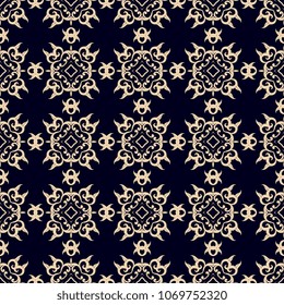 Seamless decorative ornament on background. Seamless wallpaper pattern. Trendy wallpaper pattern