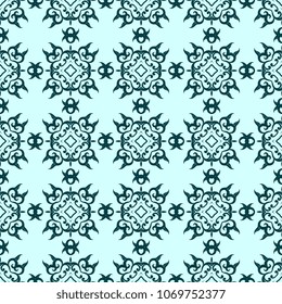 Seamless decorative ornament on background. Seamless wallpaper pattern. Trendy wallpaper pattern