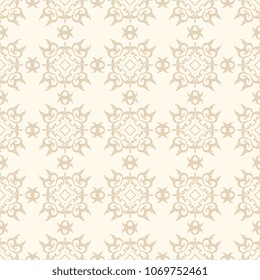 Seamless decorative ornament on background. Seamless wallpaper pattern. Trendy wallpaper pattern