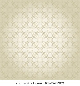 Seamless decorative ornament on background. Seamless wallpaper pattern. Floral ornament on background. Trendy wallpaper pattern