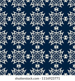 Seamless decorative ornament on background. Seamless wallpaper pattern. Trendy wallpaper pattern