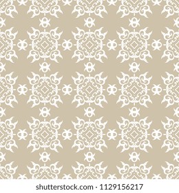 Seamless decorative ornament on background. Seamless wallpaper pattern. Trendy wallpaper pattern