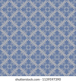 Seamless decorative ornament on background. Seamless wallpaper pattern. Floral ornament on background. Trendy wallpaper pattern