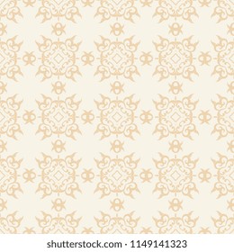 Seamless decorative ornament on background. Seamless wallpaper pattern. Trendy wallpaper pattern