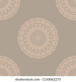 Seamless decorative ornament on background. Floral ornament on background. Trendy wallpaper pattern. Background with ornament. Wallpaper pattern