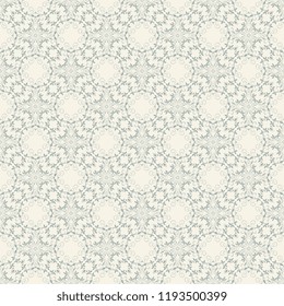 Seamless decorative ornament on background. Wallpaper pattern. Floral ornament on background. Trendy wallpaper pattern