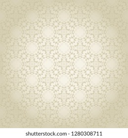 Seamless decorative ornament on background. Wallpaper pattern. Floral ornament on background. Trendy wallpaper pattern