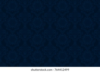Seamless decorative ornament on background. Floral ornament on background. Wallpaper pattern. Contemporary pattern