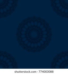 Seamless decorative ornament on background. Wallpaper pattern