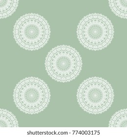 Seamless decorative ornament on background. Wallpaper pattern