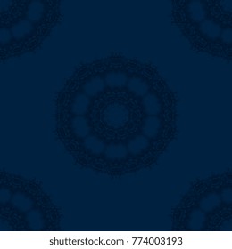 Seamless decorative ornament on background. Wallpaper pattern