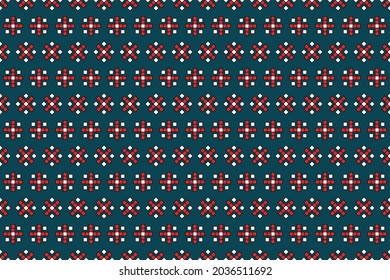 Seamless decorative ornament. Wrapping paper design. New Year's theme.