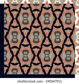 Seamless decorative ornamental vector  pattern, oriental style