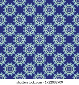 Ornamentos decorativos sin inmueble, estampado de teja abstracto étnico repetir interminables texturas de fondo para textiles, prendas de vestir, alfombras, pañuelos, tela, estampados de tela de moda