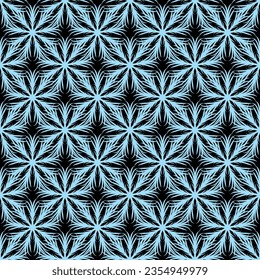 Seamless decorative pattern with abstract ornaments. 