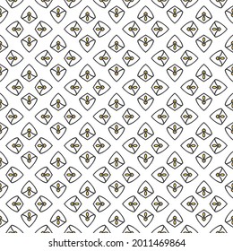 Seamless decorative pattern Abstract retro Vector illustration