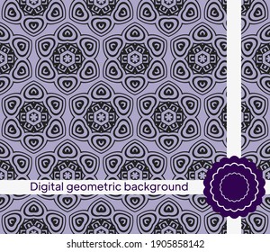 Seamless decorative pattern with arabic ornament. Vector illustration