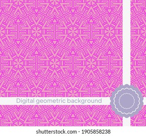Seamless decorative pattern with arabic ornament. Vector illustration